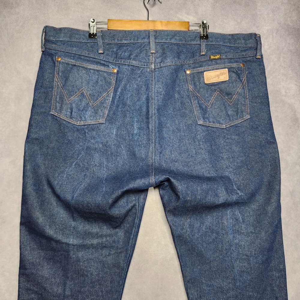 Wrangler 13MWZXS Cowboy Cut Jeans Mens 46 to 48x32 Blue Denim Straight Leg USA